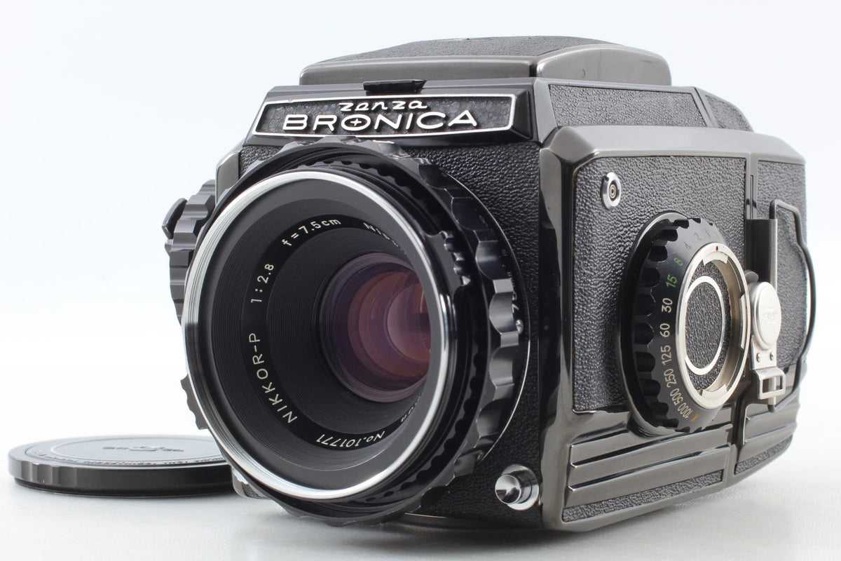 Late Zenza Bronica S2 Black 75mm f/2.8 Medium Format Camera — Mint
