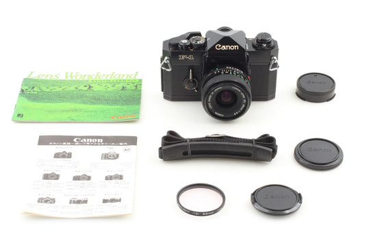 Canon F-1 Late FD 28mm f2.8 SSC 35mm Film Camera & Lens — Near Mint