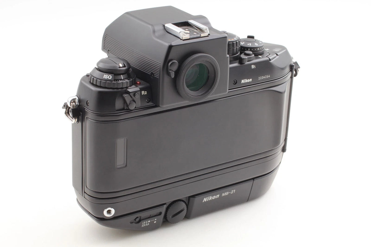 Nikon F4S AF SLR 35mm Film Camera MB-21 Tested — LCD Leakage, with Box