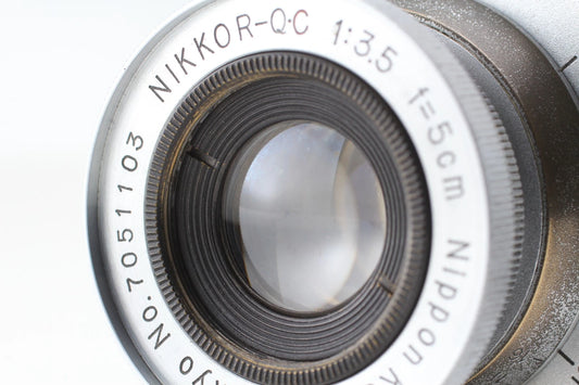10 blades Nikon Nikkor-QC 5cm f/3.5 Collapsible Lens LTM L39 — Excellent