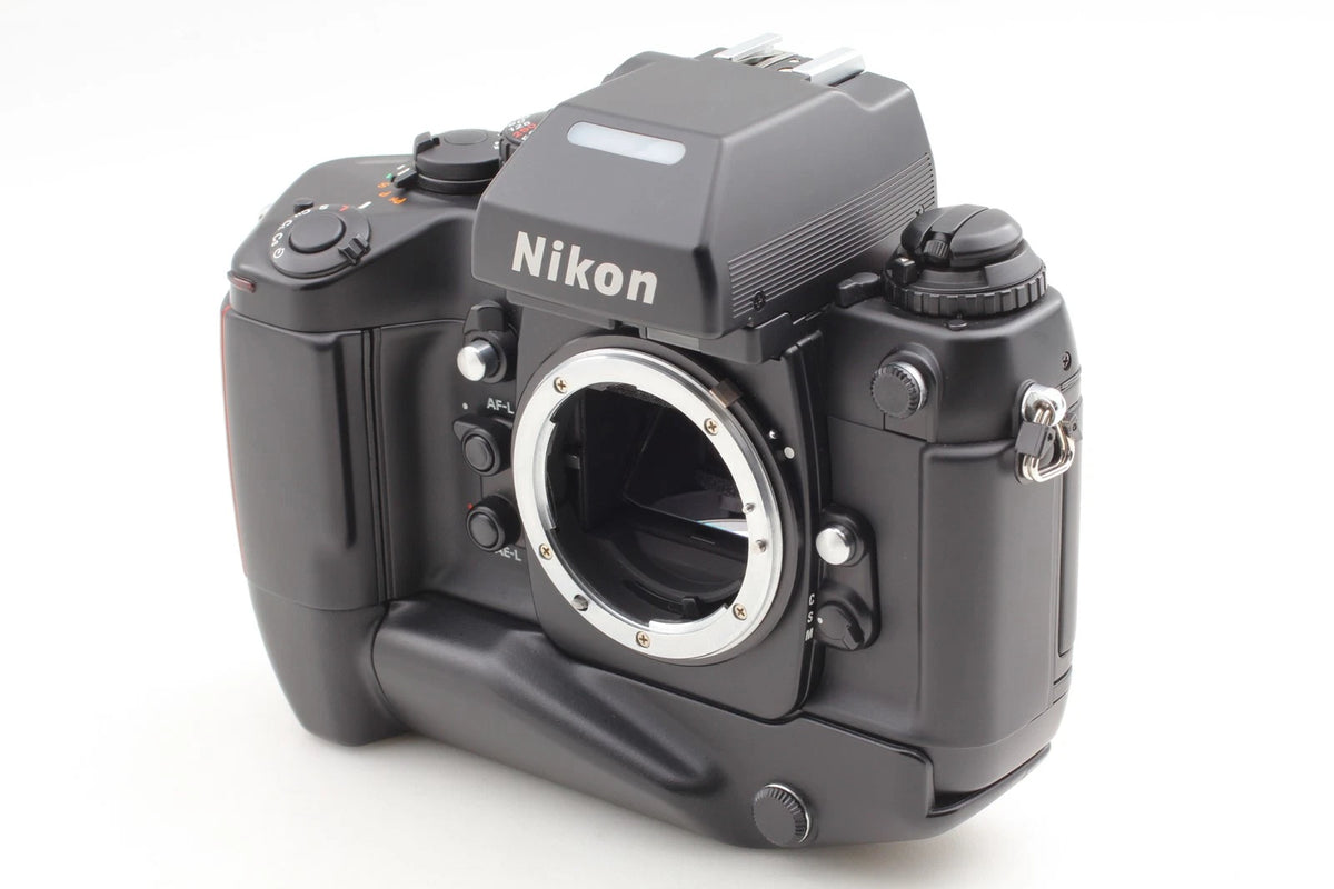 Nikon F4S AF SLR 35mm Film Camera MB-21 Tested — LCD Leakage, with Box