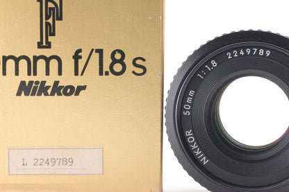 Nikon Ai-s Nikkor 50mm f/1.8 Pancake MF Lens for F — Mint