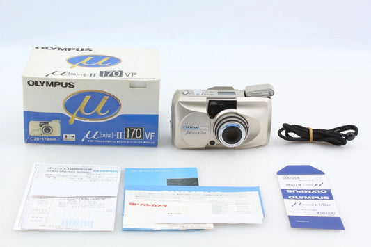 Olympus mju II 170 VF Stylus Point & Shoot Film Camera — Mint