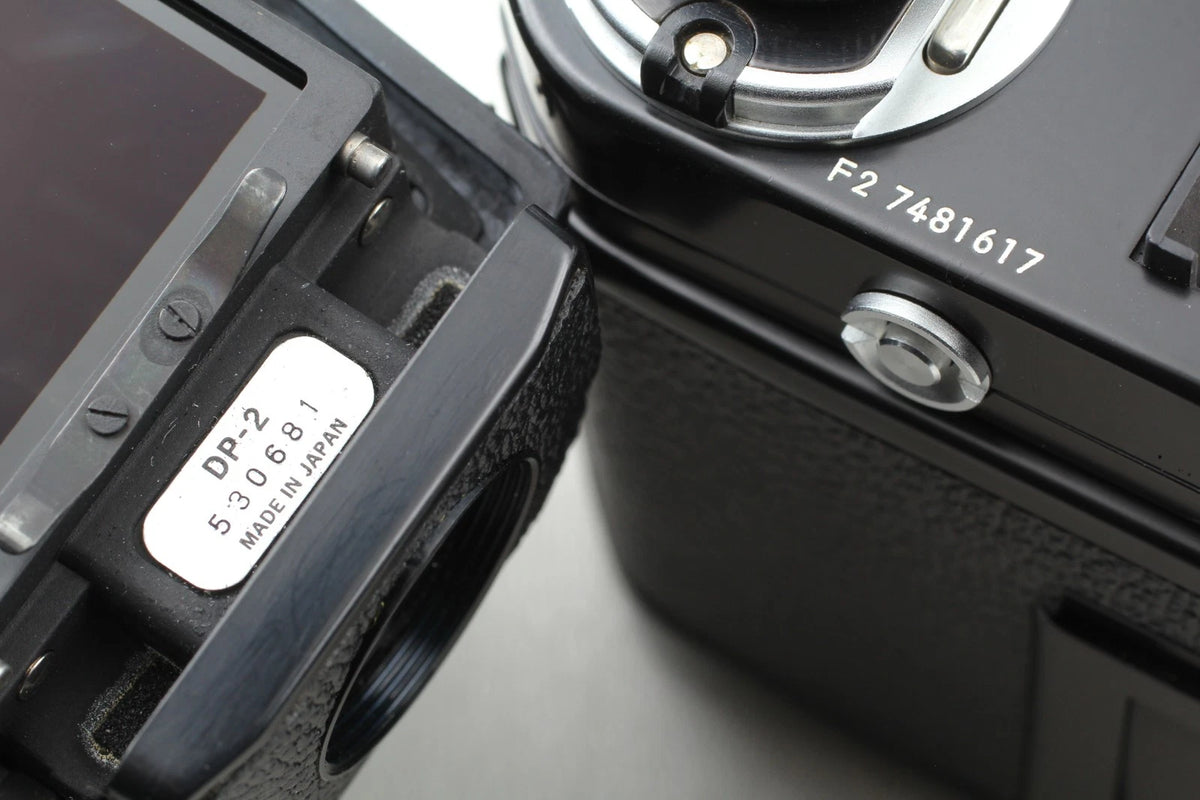 Nikon F2 Photomic S Black 35mm Film Camera Body w/ AS-1 — Top Mint