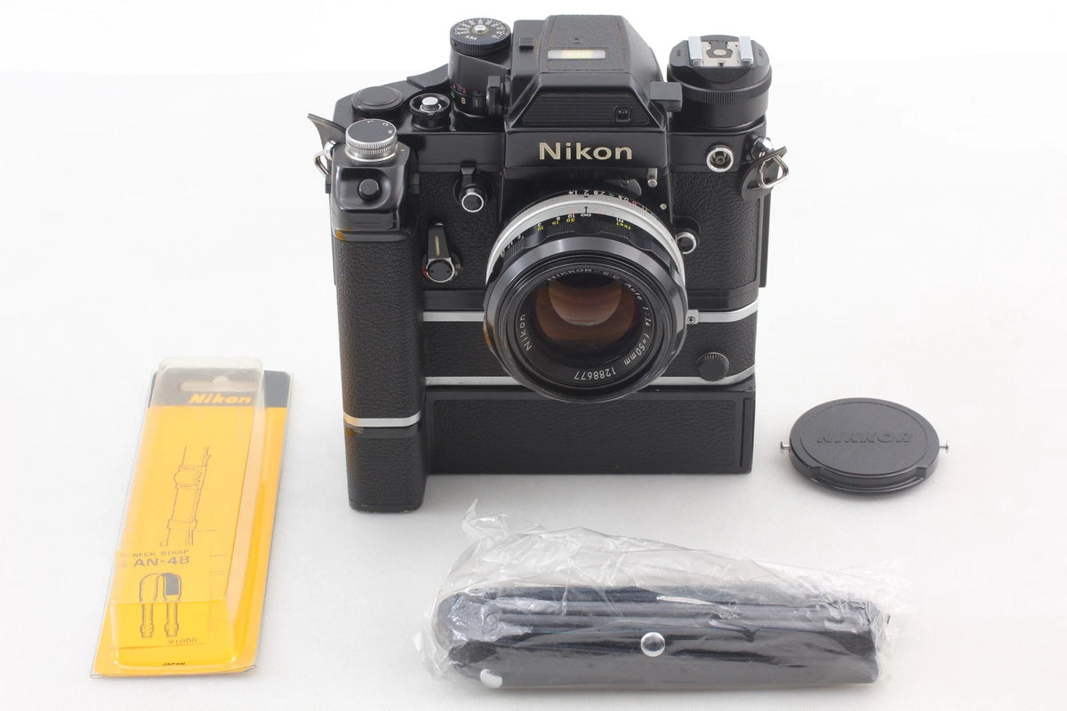 Nikon F2 Photomic SB Auto 50mm f/1.4 w/ MD-2 MB-1 AS-1 — Near Mint