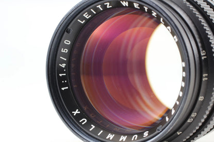 Leica Summilux M 50mm f/1.4 Black E43 Ver.2 II 2nd Lens — Mint, with Box
