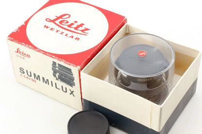 Leica Summilux M 50mm f/1.4 Black E43 Ver.2 II 2nd Lens — Mint, with Box