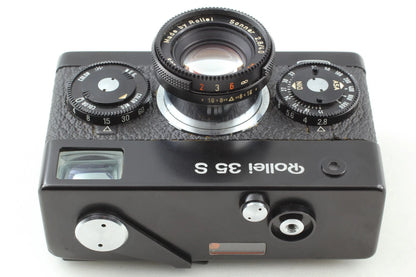Rollei 35 S Black HFT Sonnar Film Camera w/ Case Cap Strap — Excellent (legacy Exc+4)