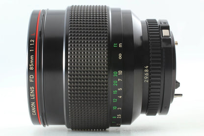 Canon New FD 85mm f/1.2 L Portrait Lens NFD MF — Near Mint