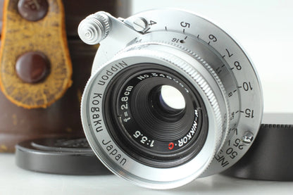 Nikon W-Nikkor C 2.8cm f/3.5 Vintage Lens Leica LTM L39 — Near Mint