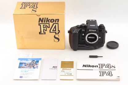 Nikon F4S AF SLR 35mm Film Camera MB-21 Tested — LCD Leakage, with Box