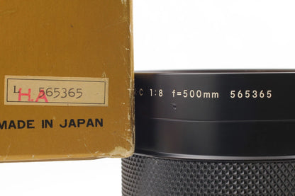 Nikon Reflex-NIKKOR C 500mm F/8 Telephoto Mirror Lens — Unused