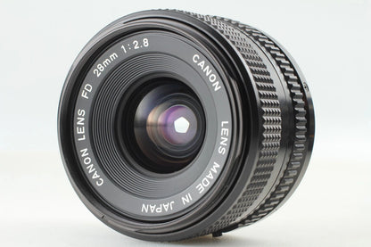 Canon F-1 Late FD 28mm f2.8 SSC 35mm Film Camera & Lens — Near Mint
