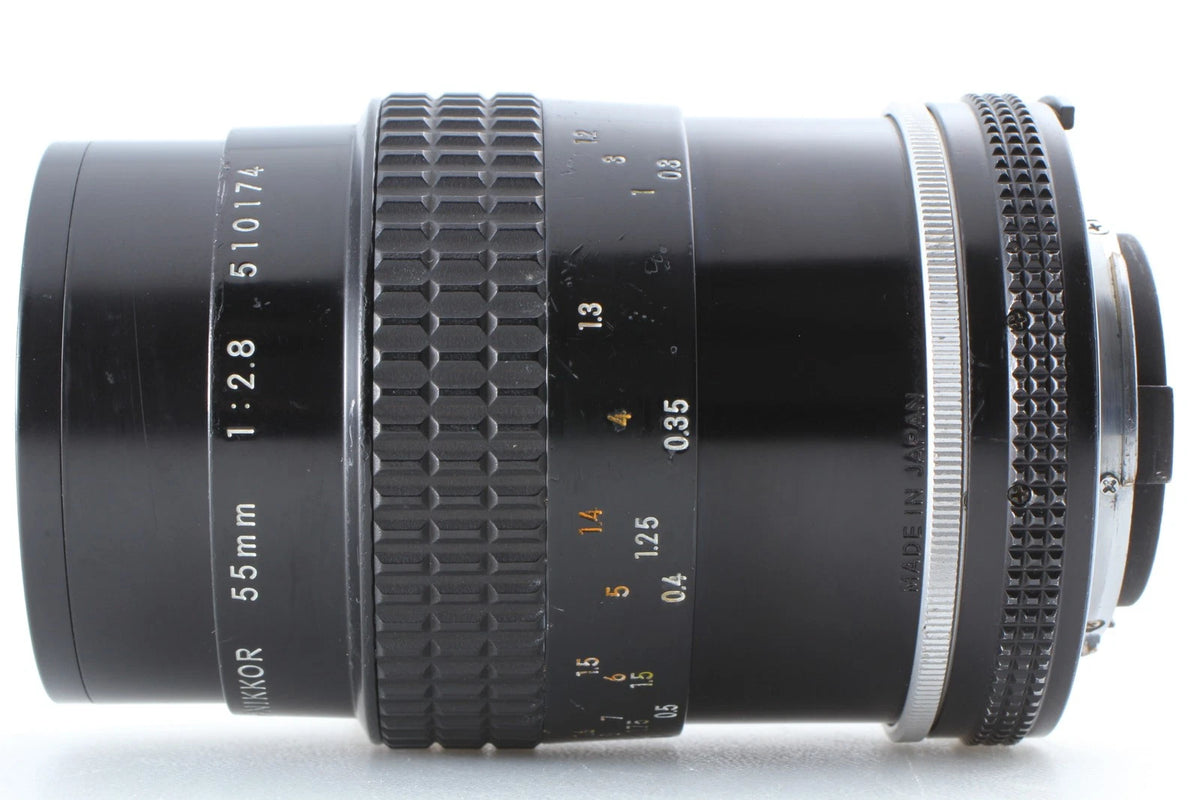 Nikon Ai-s Micro-NIKKOR 55mm f/2.8 Macro Lens for F mount — Near Mint