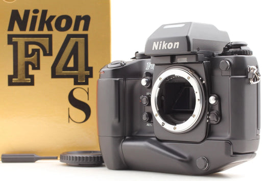 Nikon F4S AF SLR 35mm Film Camera MB-21 Tested — LCD Leakage, with Box
