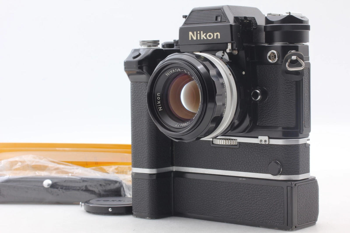 Nikon F2 Photomic SB Auto 50mm f/1.4 w/ MD-2 MB-1 AS-1 — Near Mint