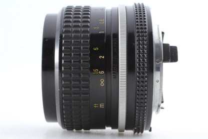 Nikon Ai Nikkor 28mm f/3.5 Wide Angle Lens w/ lens hood — Near Mint