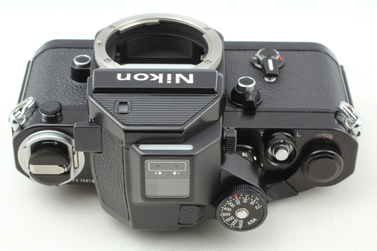 Nikon F2 Photomic S Black 35mm Film Camera Body w/ AS-1 — Top Mint