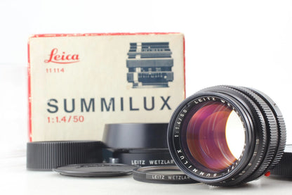 Leica Summilux M 50mm f/1.4 Black E43 Ver.2 II 2nd Lens — Mint, with Box