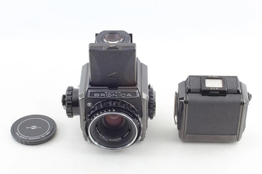 Late Zenza Bronica S2 Black 75mm f/2.8 Medium Format Camera — Mint
