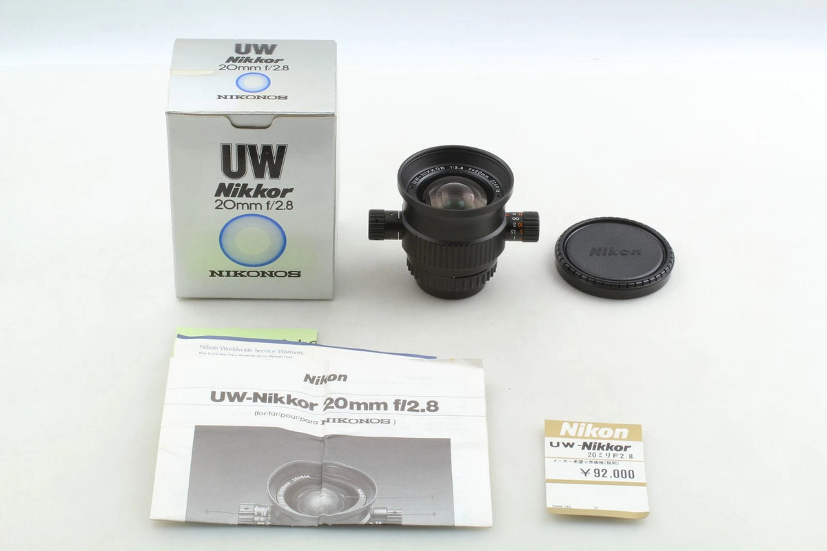 Nikon UW-Nikkor 20mm f/2.8 Wide Angle MF Lens For Nikonos — Unused