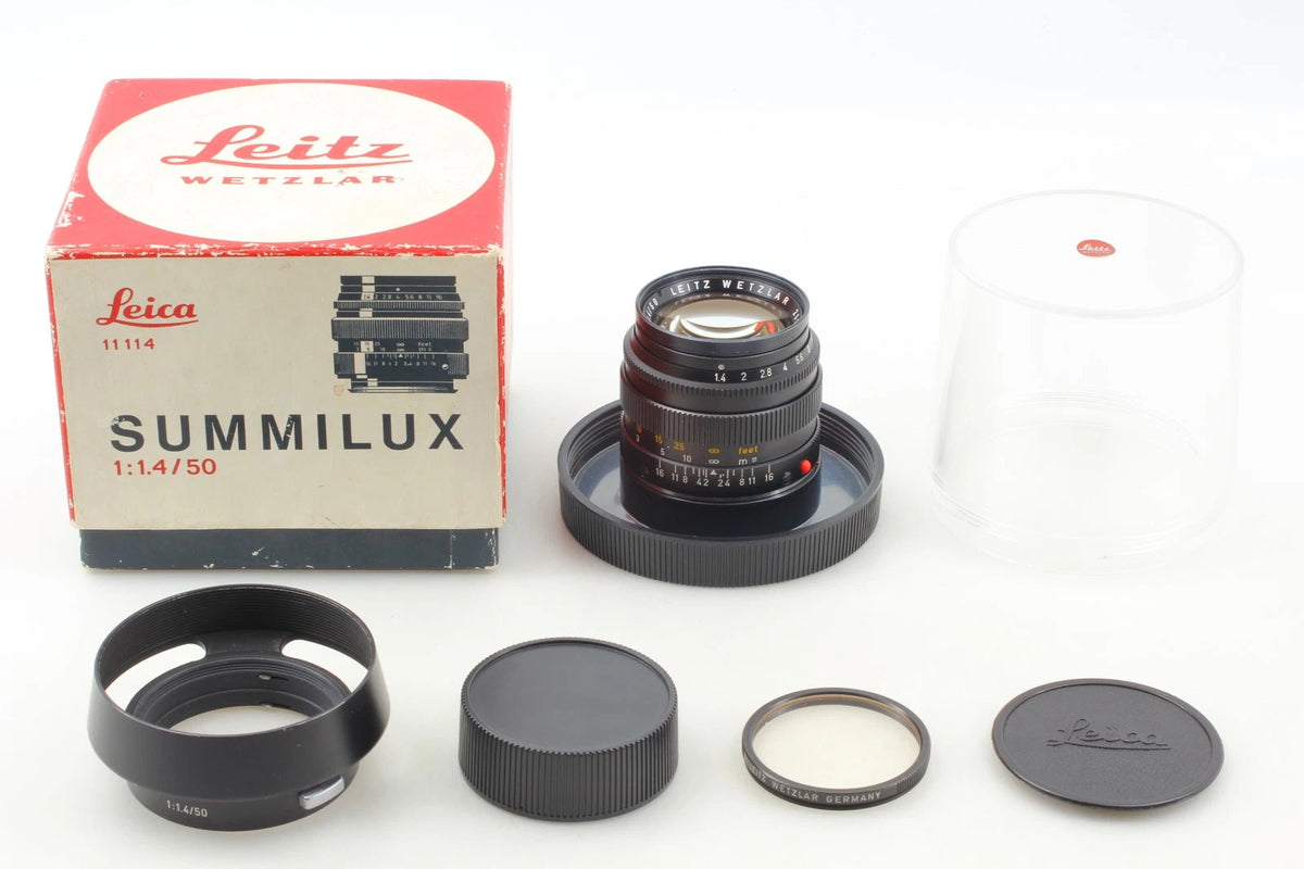 Leica Summilux M 50mm f/1.4 Black E43 Ver.2 II 2nd Lens — Mint, with Box