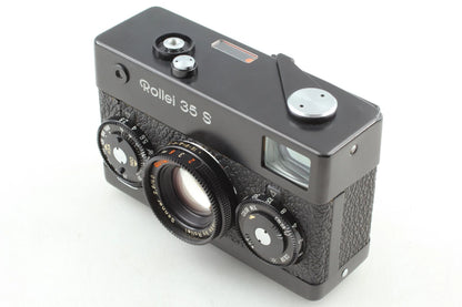 Rollei 35 S Black HFT Sonnar Film Camera w/ Case Cap Strap — Excellent (legacy Exc+4)