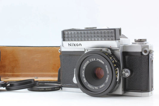 Nikon Fuji Mark Eye Level with GN 45mm f/2.8 & Exposure Meter II — Mint
