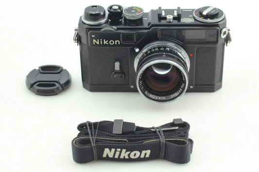Nikon SP Titan Black Repainted 5cm F1.4 35mm Film Camera — Mint