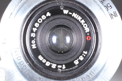 Nikon W-Nikkor C 2.8cm f/3.5 Vintage Lens Leica LTM L39 — Near Mint