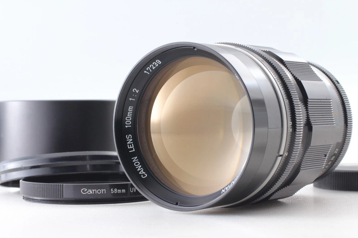 Canon 100mm f/2 Lens LTM L39 Leica Thread Mount — Near Mint