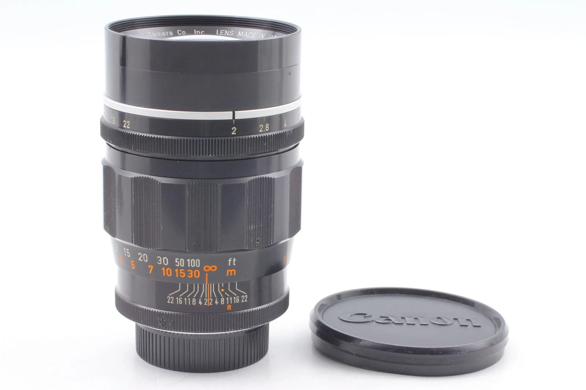 Canon 100mm f/2 Portrait Lens LTM L39 Leica Thread Mount — Near Mint