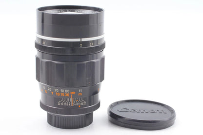 Canon 100mm f/2 Portrait Lens LTM L39 Leica Thread Mount — Near Mint