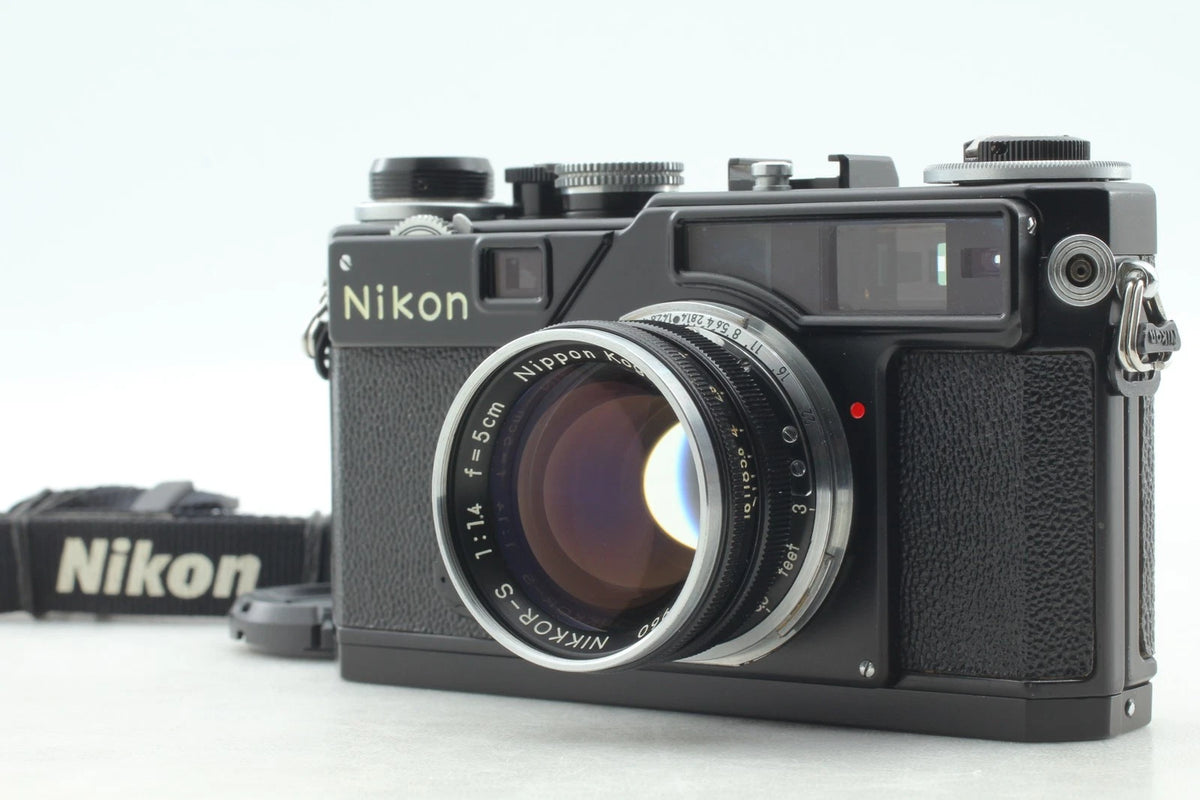 Nikon SP Titan Black Repainted 5cm F1.4 35mm Film Camera — Mint