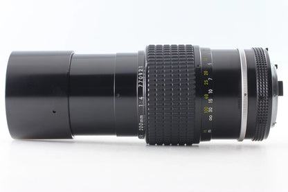 Nikon Nikkor Ai converted 200mm f/4 Telephoto Lens F mount — Mint