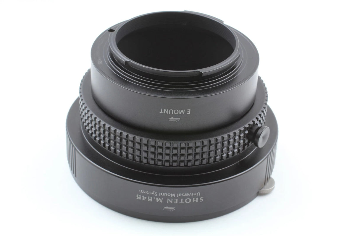 SHOTEN UMS M645-SE-U mount adapter Mamiya 645 lens to Sony E — Near Mint