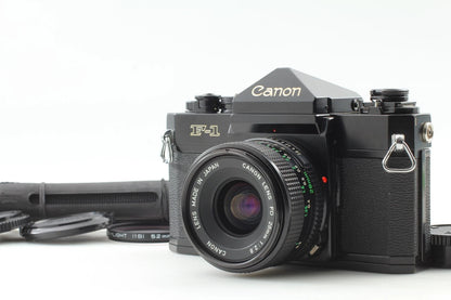 Canon F-1 Late FD 28mm f2.8 SSC 35mm Film Camera & Lens — Near Mint