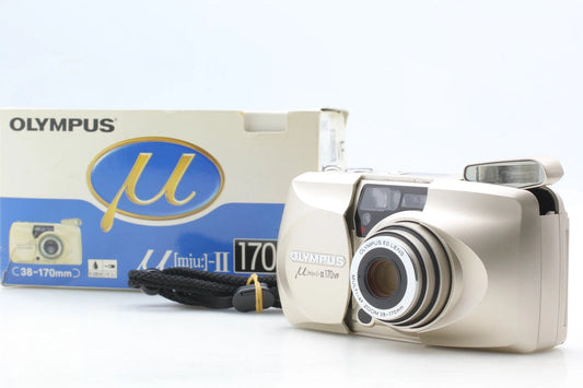 Olympus mju II 170 VF Stylus Point & Shoot Film Camera — Mint