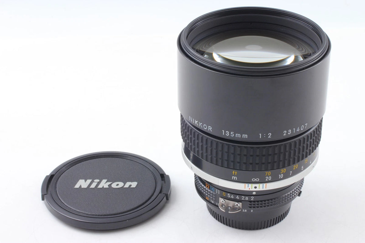 Final Late Nikon Ai-s Nikkor 135mm F/2 Portrait Lens SIC — Top Mint