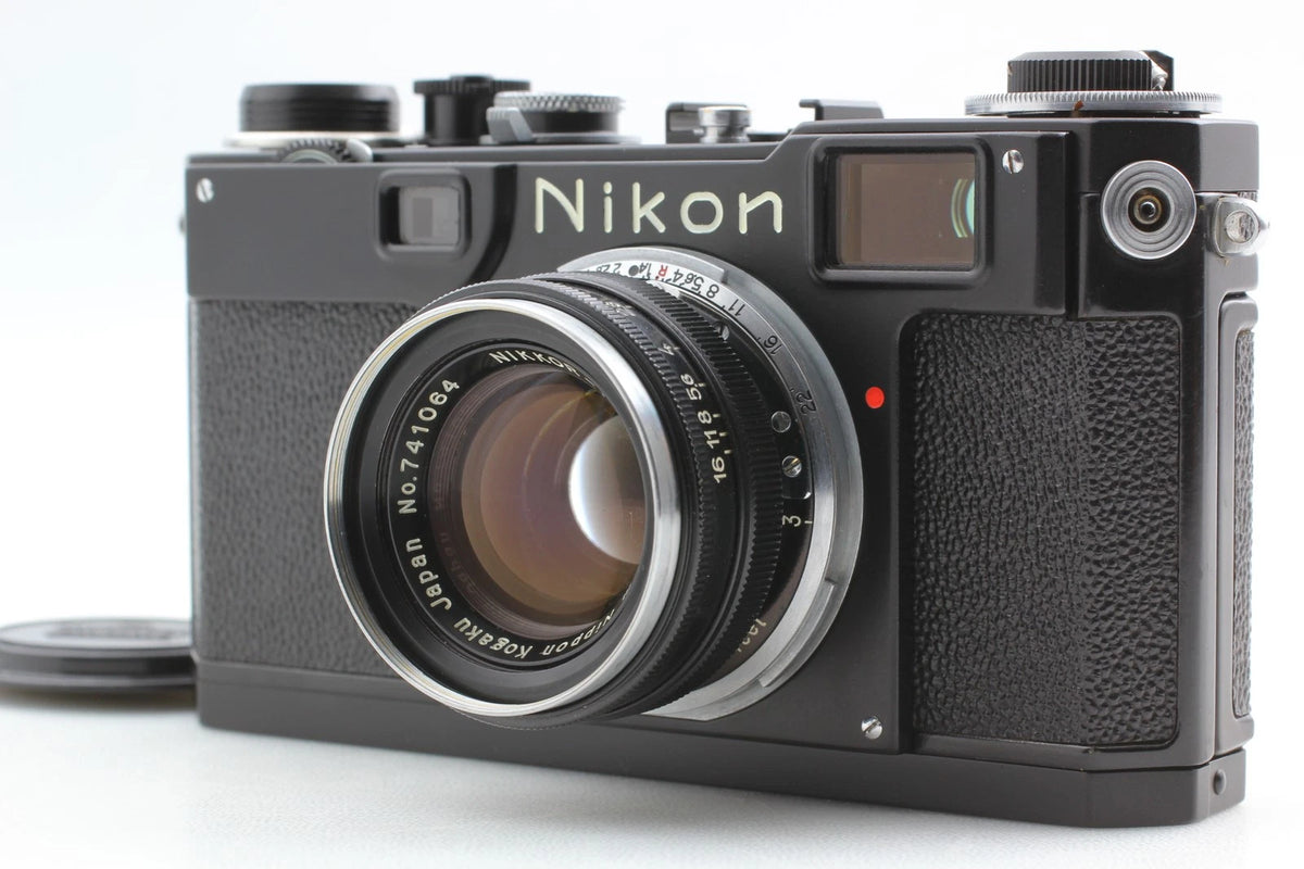 Nikon S2 Black Repainted H.C 5cm f/2 Rangefinder Camera Late model — Mint