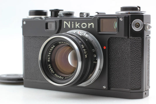 Nikon S2 Black Repainted H.C 5cm f/2 Rangefinder Camera Late model — Mint