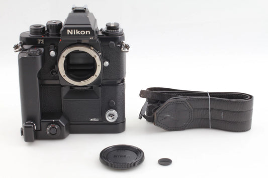 Nikon F3 P HP Press MF-18 MD-4 MK-1 MR-3 35mm Film Camera — Near Mint