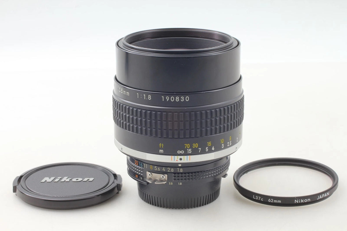 Nikon Nikkor Ai-s 105mm f/1.8 Tele-Portrait Lens for F mount — Mint