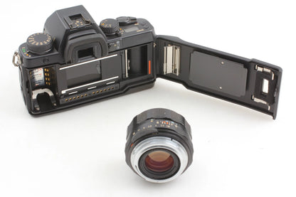 Contax Aria 35mm Film Camera w/ Super Takumar 55mm F1.8 — Near Mint