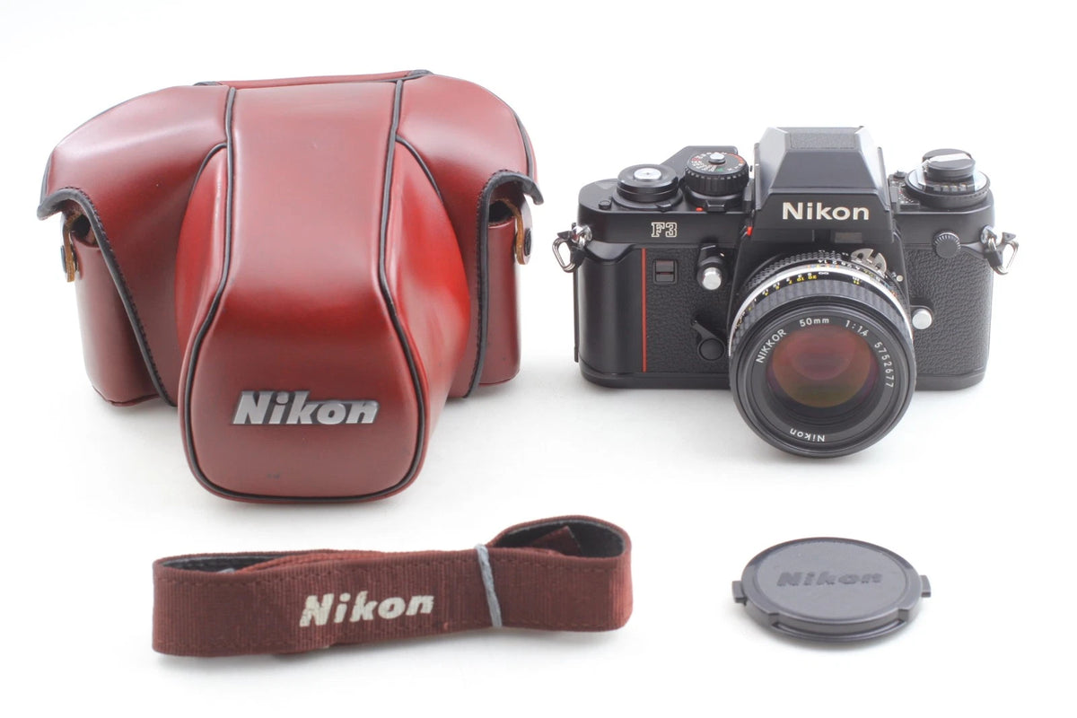 Nikon F3 Eye Level Ai-s 50mm f1.4 35mm SLR Film Camera & Lens — Mint
