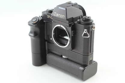 Canon New F-1 AE Finder w/Motor Drive FN 35mm Film Camera — Near Mint
