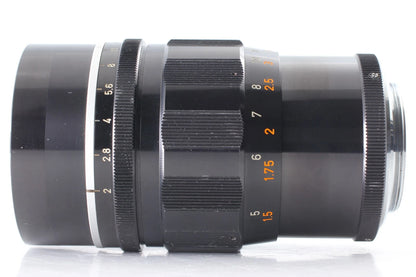 Canon 100mm f/2 Portrait Lens LTM L39 Leica Thread Mount — Near Mint