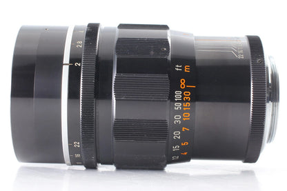 Canon 100mm f/2 Portrait Lens LTM L39 Leica Thread Mount — Near Mint