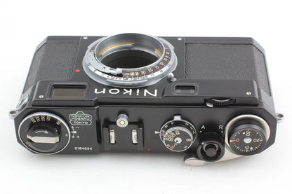 Nikon S2 Black Repainted H.C 5cm f/2 Rangefinder Camera Late model — Mint