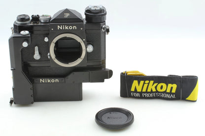 Nikon F Eye Level Black F-36 35mm Film Camera & Motor Drive — Mint
